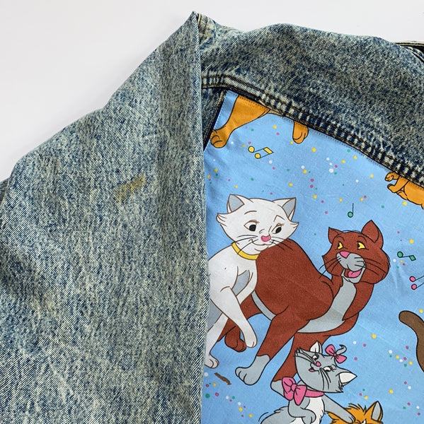 Denim Jacket made with Reworked Aristo Duvet Cover.
