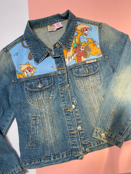 Denim Jacket made with Reworked Aristo Duvet Cover.