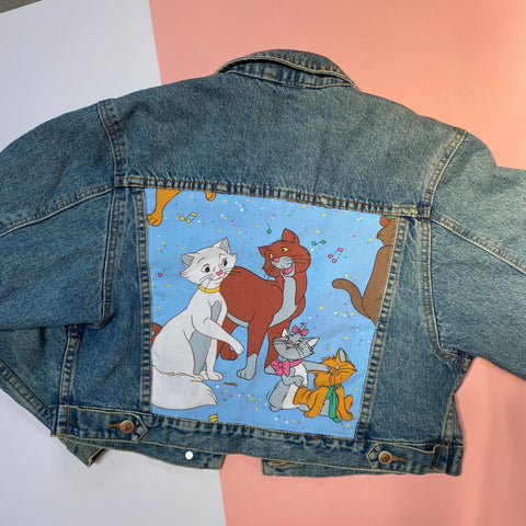 Denim Jacket made with Reworked Aristo Duvet Cover.