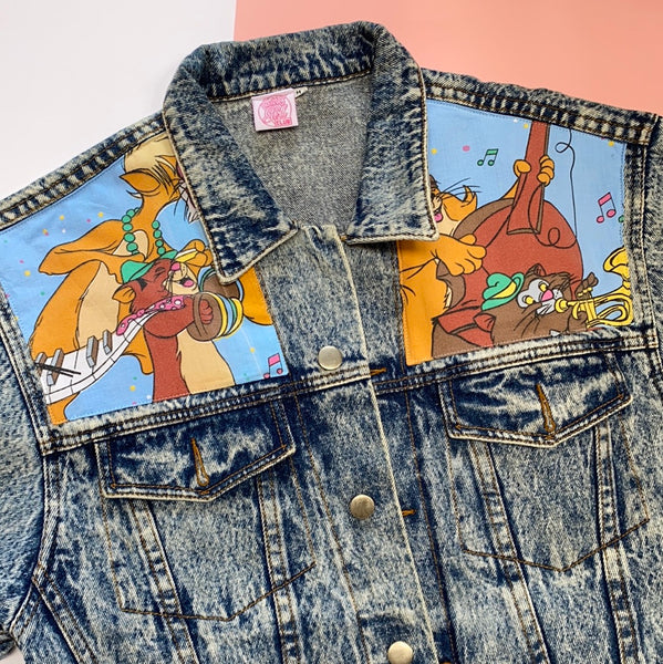 Denim Jacket made with Reworked Aristo Duvet Cover.