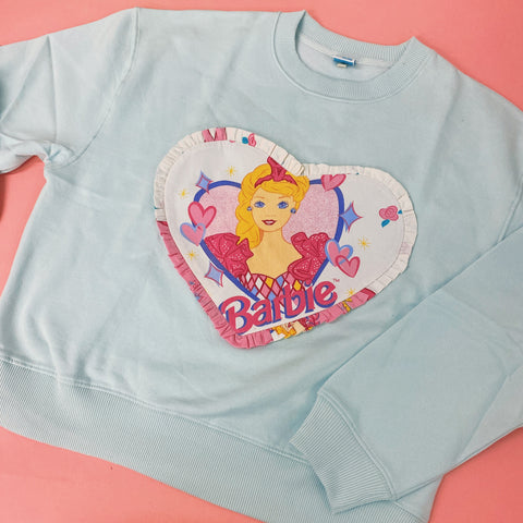 Custom Reworked Heart Duvet Jumper In This Fabric