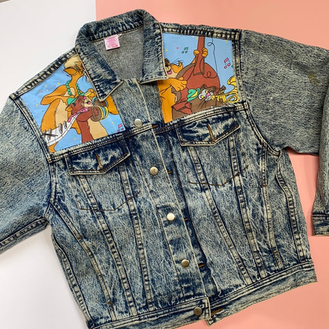 Denim Jacket made with Reworked Aristo Duvet Cover.