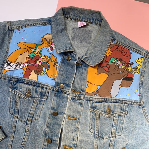 Denim Jacket made with Reworked Aristo Duvet Cover.