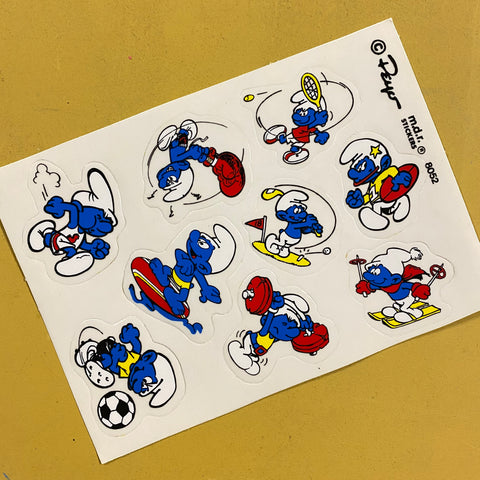 Smurf combo of small Vinyl Stickers