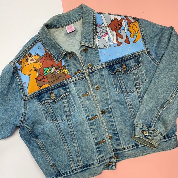 Denim Jacket made with Reworked Aristo Duvet Cover.