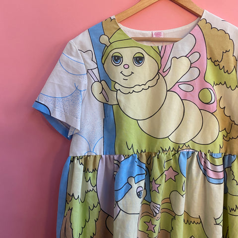 Dress made with Reworked Duvet Cover Size 12